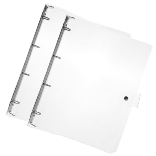 DIKACA 2 Stück Transparente Binder Notizbuch Hüllen Leicht Langlebig Rutschfest Schutz für Schule Büro Lehrer Schüler DIKACA 2 Stück Transparente Binder Notizbuch Hüllen Leicht Langlebig Rutschfest Schutz für Schule Büro Lehrer Schüler von DIKACA