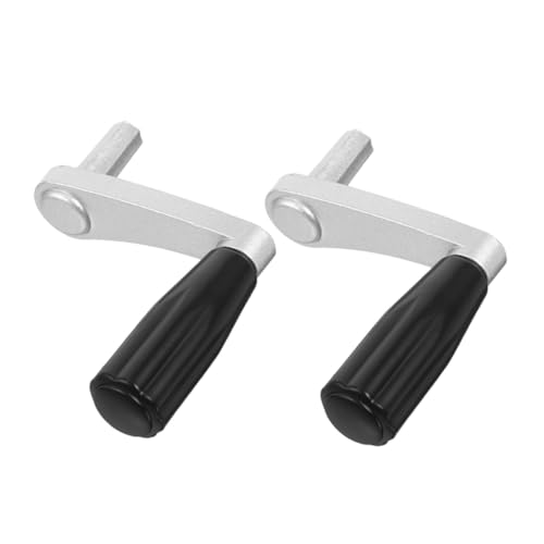 DIKACA 2 Stück Verstellbare Metall-handkurbel für Wäschetrockner Ergonomischer Griff Höhenverstellbar Robustes Metall Geeignet für Balkon Wand Deckenmontage Wäschesystem von DIKACA