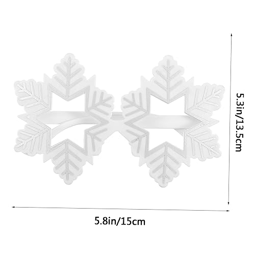 DIKACA 2 Stück Weihnachtsbrillen Schneeflocken Fotobrille Leichtes Kunststoffgestell Festliche Party Deko für Weihnachtsfeier Kostüm Fotoaccessoire DIKACA 2 Stück Weihnachtsbrillen Schneeflocken Fotobrille Leichtes Kunststoffgestell Festliche Party Deko für Weihnachtsfeier Kostüm Fotoaccessoire von DIKACA