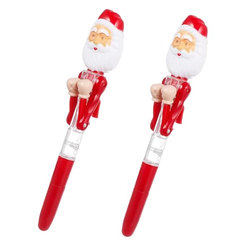DIKACA 2 Stück Weihnachtsmann Kugelschreiber mit Sanfter und Ergonomischem Griff Weihnachtliches Design als für Schüler und Festliche Schreibwaren Zufällige Farbe DIKACA 2 Stück Weihnachtsmann Kugelschreiber mit Sanfter und Ergonomischem Griff Weihnachtliches Design als für Schüler und Festliche Schreibwaren Zufällige Farbe von DIKACA