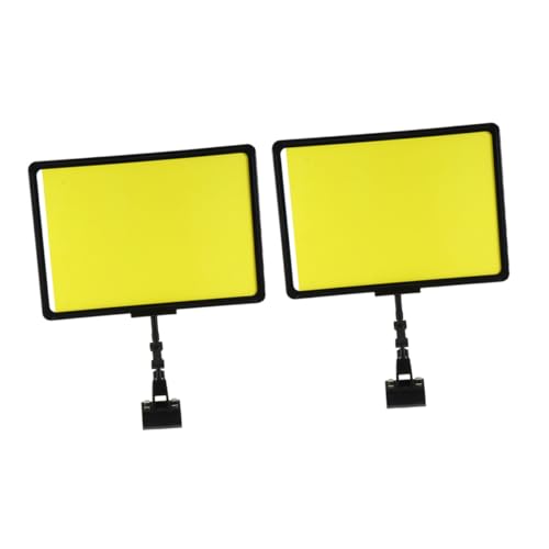 DIKACA 2 Stück Wiederbeschreibbare Preisschild Clips für Obst Gemüse Preisschilderhalter mit Schwarzem Rahmen und Gelbem Papier Vielseitig Nutzbar für Supermarkt Obstladen DIKACA 2 Stück Wiederbeschreibbare Preisschild Clips für Obst Gemüse Preisschilderhalter mit Schwarzem Rahmen und Gelbem Papier Vielseitig Nutzbar für Supermarkt Obstladen von DIKACA