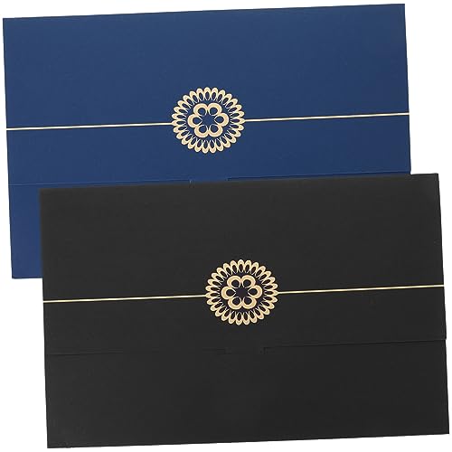 DIKACA 2 Stück Zertifikatshülle dokumentenmappe mappen Zertifikatsmappe papierordner zeugnis ordner für zeugnisse Abdeckung Grad gehäuse Aktenordner aus Papier Dokument deckt Papier ab von DIKACA