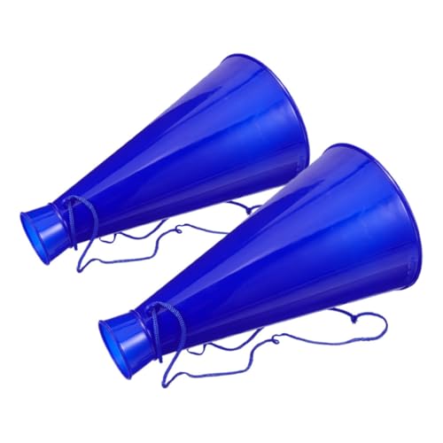 DIKACA 2 Stück jubelndes Horn Megaphone für Partys Party-Jubelhörner Plastische Megaphone Megaphon für Spielzubehör für Fans Megaphon jubeln jubeln Requisiten Plastik Blau DIKACA 2 Stück jubelndes Horn Megaphone für Partys Party-Jubelhörner Plastische Megaphone Megaphon für Spielzubehör für Fans Megaphon jubeln jubeln Requisiten Plastik Blau von DIKACA