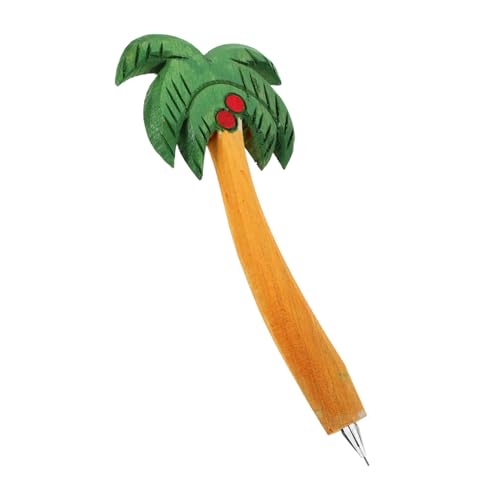 DIKACA 2 Stücke Coconut Stift Kugelschreiber Strand Themen Stifte Strand Geburtstag Party Dekorationen Holz von DIKACA