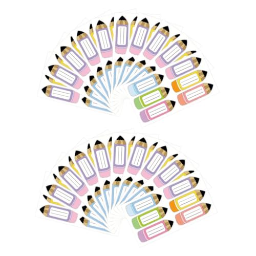 DIKACA 20 Blatt Bunte Namensaufkleber mit Buntstiftmuster Beschreibbare Wetterfeste Etiketten für Schulmaterial Schreibtisch Spinde Vielseitig Selbstklebend Einfache Anwendung DIKACA 20 Blatt Bunte Namensaufkleber mit Buntstiftmuster Beschreibbare Wetterfeste Etiketten für Schulmaterial Schreibtisch Spinde Vielseitig Selbstklebend Einfache Anwendung von DIKACA