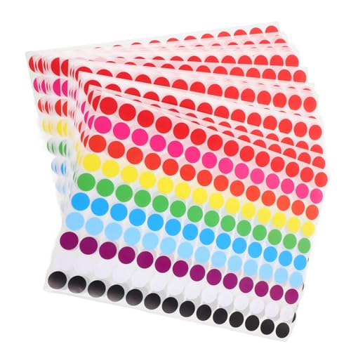DIKACA 20 Blatt Klebepunkte Selbstklebend Farbcodierung Etiketten Kleine Dot Aufkleber Beschriftbar Für Lagerung Markierung Ablösbar DIKACA 20 Blatt Klebepunkte Selbstklebend Farbcodierung Etiketten Kleine Dot Aufkleber Beschriftbar Für Lagerung Markierung Ablösbar von DIKACA