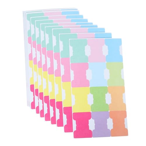 DIKACA 20 Blatt Notizbuch-lesezeichen Glänzend Markierungen Tab Pads Klein Farbig Buchseite Klebrig Notizbücher Für Registerkarten Trennlaschen Kleben Klebestreifen Klebelaschen Papier von DIKACA
