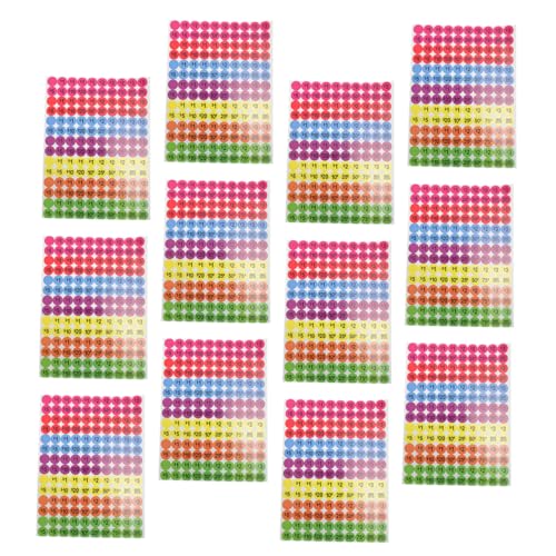DIKACA 20 Blatt Preisschild Verkaufsetiketten Einzelhandelsaufkleber Verkaufsschilder Preisetikettenaufkleber runde Warenpreisetiketten verkaufspreis aufkleber Papier von DIKACA