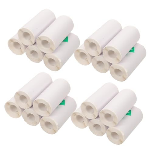 DIKACA 20 Rollen Thermopapier Selbstklebend für Mini-thermodrucker Faderesistente Etiketten für Kamera Versand Lagerung und Scrapbooking Schnelles Langlebiges Druckmaterial von DIKACA