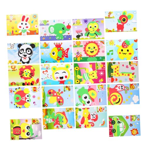 DIKACA 20 Stück 3D-Aufkleber Kleinkind Aufkleber Bastel-DIY-Sticker-Kits Für Aufkleber Für Kleinkinder Bastelaufkleber-kit Zum Selbermachen Schaumstoff-Aufkleber Eva DIKACA 20 Stück 3D-Aufkleber Kleinkind Aufkleber Bastel-DIY-Sticker-Kits Für Aufkleber Für Kleinkinder Bastelaufkleber-kit Zum Selbermachen Schaumstoff-Aufkleber Eva von DIKACA