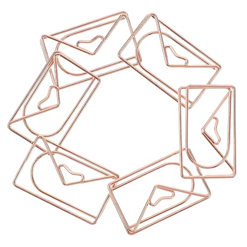DIKACA 20 Stück Briefumschlag-Büroklammer geformt Schreibtisch Rose Schüttgut Jumbo paper clips papierklammern metallschelle paper holder Lesezeichen-Clips Büroklammern umhüllen Golden DIKACA 20 Stück Briefumschlag-Büroklammer geformt Schreibtisch Rose Schüttgut Jumbo paper clips papierklammern metallschelle paper holder Lesezeichen-Clips Büroklammern umhüllen Golden von DIKACA