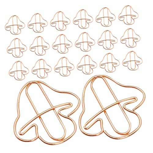 DIKACA 20 Stück Büroklammer Dokumentieren Mini -papierclips Schlüssel Geformt Multi Rosa Sortiert Papiermarkierungsklammern Dekorativ Thematisiert Bunt Winzig Eisen Roségold von DIKACA