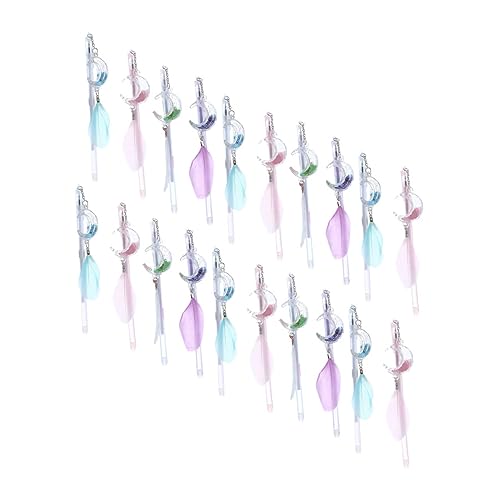 DIKACA 20 Stück Gel Stift Tinte bunt kugelschreiber gelstifte farbstifte gel roller pen Geschenkidee tuchent Gelschreiber für die Schule Gelschreiber zum Unterschreiben Textmarker Plastik von DIKACA