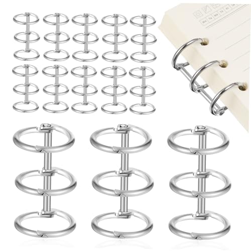 DIKACA 20 Stück Kalenderring-Bindering notizbuch Binderingclips Buchbinderringe Papierringe Ordnerrücken Metallringe für Karteikarten Ringklemme Bindungsringe Ringbuchhalter Eisen Silber DIKACA 20 Stück Kalenderring-Bindering notizbuch Binderingclips Buchbinderringe Papierringe Ordnerrücken Metallringe für Karteikarten Ringklemme Bindungsringe Ringbuchhalter Eisen Silber von DIKACA