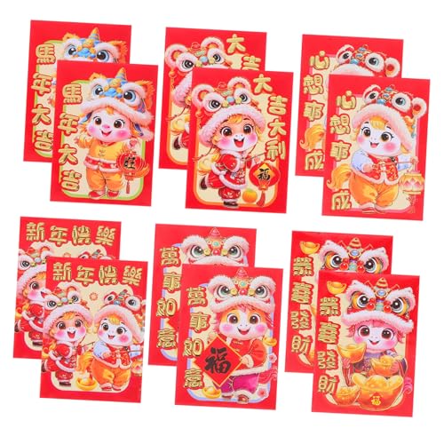 DIKACA 20 Stück Teiliges Chinesische Neujahrs Lunarenvelopes Jahr Des Pferdes mit Traditionellem Glückssymbol Rote Umschläge für Bargeld Geeignet für Frühlingsfest und Familienfeiern DIKACA 20 Stück Teiliges Chinesische Neujahrs Lunarenvelopes Jahr Des Pferdes mit Traditionellem Glückssymbol Rote Umschläge für Bargeld Geeignet für Frühlingsfest und Familienfeiern von DIKACA