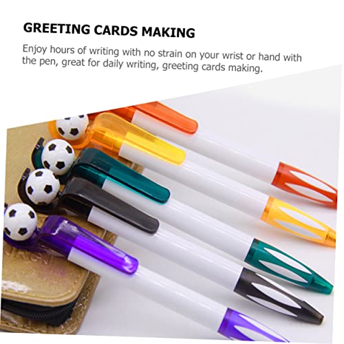 DIKACA 20 Stück Teiliges Fußball Kugelschreiber Druckmechanisch Bunte Farben Rot Blau Schwarz Grün Orange Glattes Schreiben Praktische Büro und Schulschreibwaren für Studenten und DIKACA 20 Stück Teiliges Fußball Kugelschreiber Druckmechanisch Bunte Farben Rot Blau Schwarz Grün Orange Glattes Schreiben Praktische Büro und Schulschreibwaren für Studenten und von DIKACA
