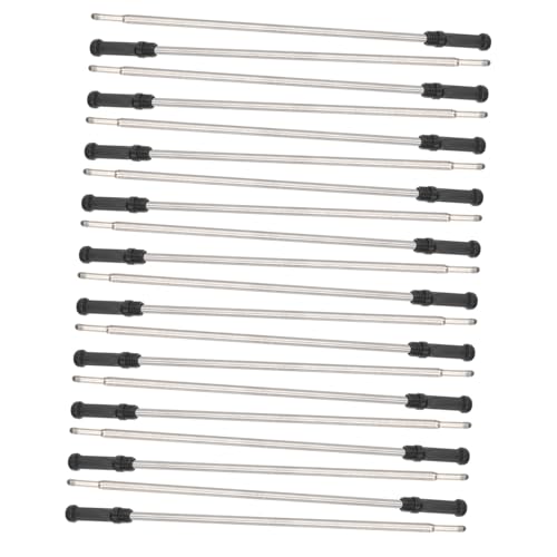 DIKACA 20 Stück Teiliges Metall Kugelschreiber Mine Schwarze Tinte Kompatibel mit Cross und Weiteren Marken Gleichmäßiger Tintenfluss Glattes Schreiben für Büro und Schule DIKACA 20 Stück Teiliges Metall Kugelschreiber Mine Schwarze Tinte Kompatibel mit Cross und Weiteren Marken Gleichmäßiger Tintenfluss Glattes Schreiben für Büro und Schule von DIKACA