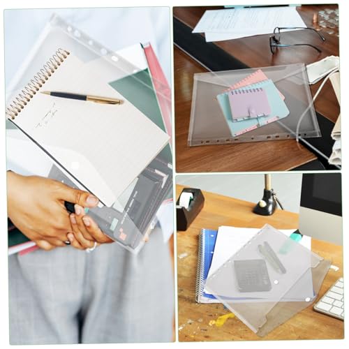 DIKACA 20 Stück Teiliges Transparente Ordnungsmappe Design Abheftbare Dokumententaschen mit Druckknopfverschluss Vielseitig für Schule Büro und Zuhause Passend für ringordner DIKACA 20 Stück Teiliges Transparente Ordnungsmappe Design Abheftbare Dokumententaschen mit Druckknopfverschluss Vielseitig für Schule Büro und Zuhause Passend für ringordner von DIKACA