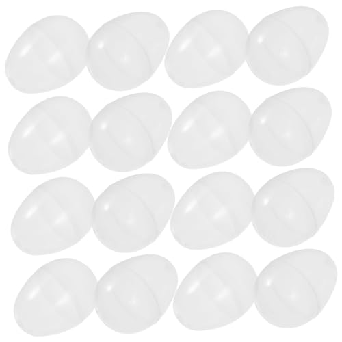 DIKACA 20 Stück Transparente Wiederbefüllbare Ostereier Boxen Dekorative Eierbehälter für Ostern für Kreative Bastelprojekte und Überraschungen bei Festen von DIKACA