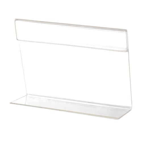 DIKACA 20 Stück Transparentes Acryl Preisetikettenhalter Robuster Etikettenständer für Supermärkte Geschäfte und Einzelhandel für Preispräsentation von DIKACA