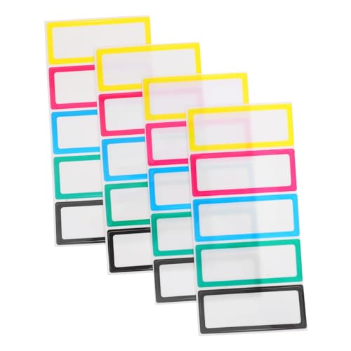 DIKACA 20 Stück Trocken Abwischbare Etiketten Trocken Abwischbare Notizen Wiederverwendbare Büroetiketten Etiketten Organisieren Aufkleber Für Vorratsetiketten Typenschild Nano Kleber DIKACA 20 Stück Trocken Abwischbare Etiketten Trocken Abwischbare Notizen Wiederverwendbare Büroetiketten Etiketten Organisieren Aufkleber Für Vorratsetiketten Typenschild Nano Kleber von DIKACA