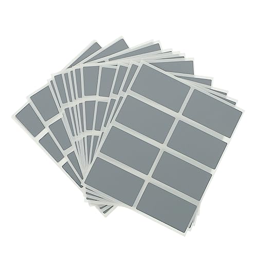 DIKACA 200 Stück Rubbelkarten-Aufkleber Kratzlotterie Kratzsticker Überraschungssticker DIY-Kratzkarten weiße Klebeetiketten selbst Aufkleber kratzen rechteckige Aufkleber Papier Silver von DIKACA