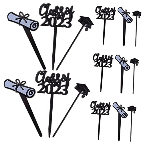 DIKACA 2023 Graduation Cake Decor Topper Picks 10 einzigartige Stile zarte Cupcake-Accessoires für Party DIKACA 2023 Graduation Cake Decor Topper Picks 10 einzigartige Stile zarte Cupcake-Accessoires für Party von DIKACA