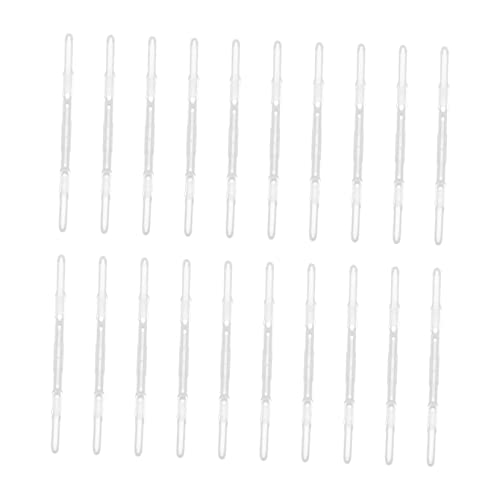 DIKACA 20St Plastikbinder Clips Bürobedarf weiße Büroklammern Taschenclips Krokodilklemmen Halter für Büroklammern weiße Klammern Papier Aktenregal Food-Clip Zeitschrift a4 Verschluss von DIKACA