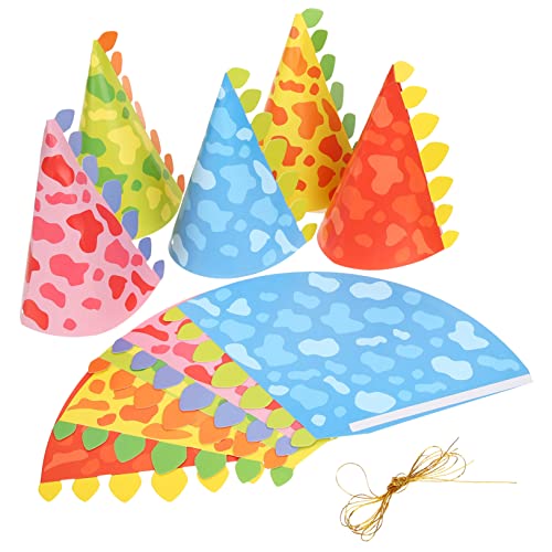 DIKACA 20st Geburtstagshut Dinosauriermasken Papier Babymütze Dinosaurier-partyhüte Dinosaurier-kegelhut Dinosaurier-geburtstagsparty-zubehör Für Mädchen Kegelhüte Karikatur Kleidung Kind von DIKACA