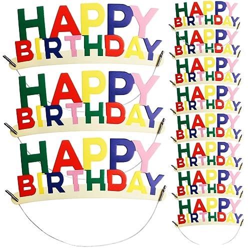 DIKACA 20st Geburtstagshut Geburtstagskrone Fröhliche Mützen Geburtstag Hüte Hutjunge Zum Ersten Geburtstag Lustige Partyhüte Mini-partyhüte Alles Zum Geburtstag Kind Papier Kuchen von DIKACA