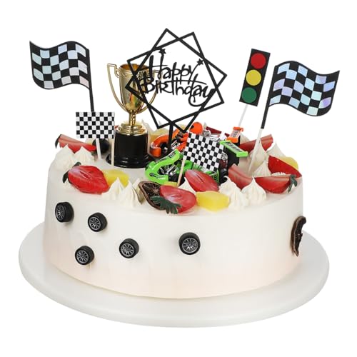 DIKACA 23 Stk. Rennkuchendekoration LKW-Kuchendekoration Mini-Trophäen-Kuchenaufsatz Rennwagen Tortenaufsatz Auto Kuchendeckel Autos Cupcake Topper Kuchen -Topper Papier Zufällige Farbe DIKACA 23 Stk. Rennkuchendekoration LKW-Kuchendekoration Mini-Trophäen-Kuchenaufsatz Rennwagen Tortenaufsatz Auto Kuchendeckel Autos Cupcake Topper Kuchen -Topper Papier Zufällige Farbe von DIKACA