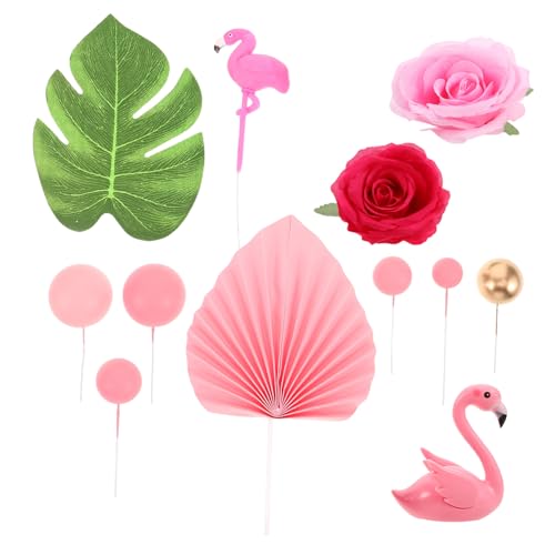 DIKACA 23 Stück tropischer Kuchendeckel Hochzeitstorte Dekorationen tropisch hawaiianische Cupcake-Dekoration Hawaiianische Strandkuchendekorationen Schaum Rosa DIKACA 23 Stück tropischer Kuchendeckel Hochzeitstorte Dekorationen tropisch hawaiianische Cupcake-Dekoration Hawaiianische Strandkuchendekorationen Schaum Rosa von DIKACA