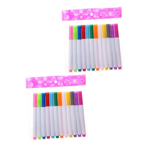 DIKACA 24 Stück Schnelltrocknungslampenstift Marker trocken abwischen Kreidestifte Tafelmarker flüssiger kreidemarker trockener Löschstift weißer Kreidemarker Plastik von DIKACA