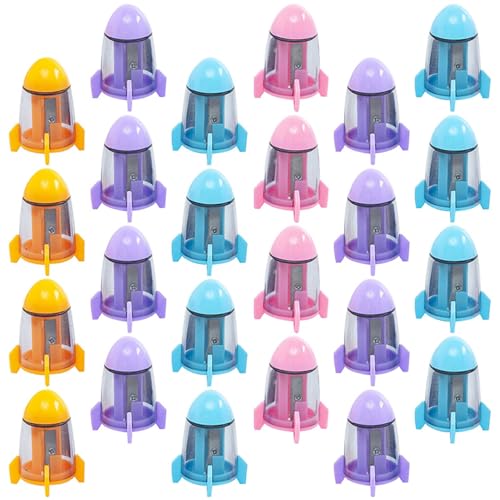 DIKACA 24 Stück Teiliges Farbenfroher Leichter Raketen bleistiftspitzer mit Praktischem Einloch design Handlich und Robust für Schüler Schnelles und Bequemes Manuelles Anspitzen DIKACA 24 Stück Teiliges Farbenfroher Leichter Raketen bleistiftspitzer mit Praktischem Einloch design Handlich und Robust für Schüler Schnelles und Bequemes Manuelles Anspitzen von DIKACA
