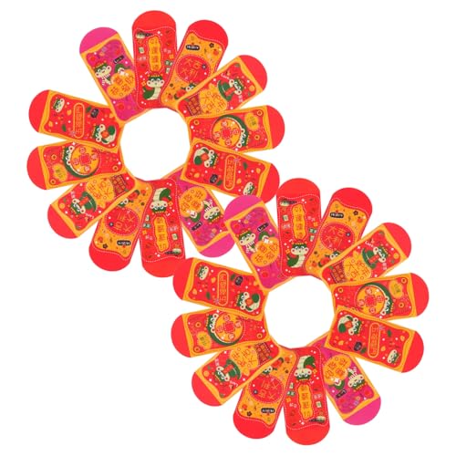 DIKACA 24 Stück rote Umschlagtasche Hongbao-Umschläge Chinesischer Neujahrsumschlag rote pakete des chinesischen neujahrsfests Frühling Festival Red Envelope Geldumschläge Papier von DIKACA