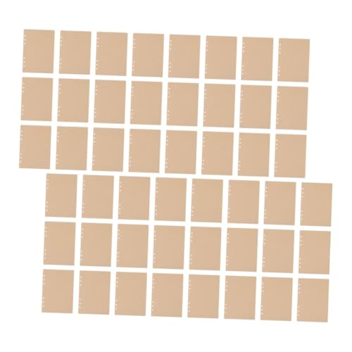 DIKACA 240 Stück Nachfüllpapier Blanko Kraftpapier Notizbuch Ersatzpapier für Ringbuch Organizer Schüler Lehrer Büro Planung von DIKACA