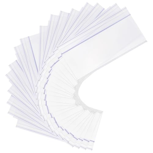 DIKACA 25 Stück Preisschildstreifen groß Etikett Inhaber für Zeichen Supermarkt-Preisschildhalter Einzelhandels-Preisschildhalter Schilderständer -Display-Halter PVC Transparent DIKACA 25 Stück Preisschildstreifen groß Etikett Inhaber für Zeichen Supermarkt-Preisschildhalter Einzelhandels-Preisschildhalter Schilderständer -Display-Halter PVC Transparent von DIKACA