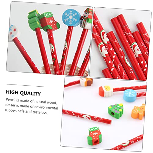 DIKACA 25 Stück Teiliges Weihnachts Bleistiftset aus Naturholz mit Umweltfreundlichem Radiergummi Bunte Cartoon Motive für Schule Party und Geschenkideen DIKACA 25 Stück Teiliges Weihnachts Bleistiftset aus Naturholz mit Umweltfreundlichem Radiergummi Bunte Cartoon Motive für Schule Party und Geschenkideen von DIKACA