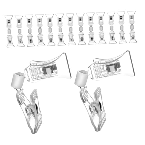 DIKACA 25 Stück Transparente Drehbare Schild clips Doppelseitige Kunststoff klammern für Preisschilder und Etikettenhalter Robust und Vielseitig für Einzelhandel Supermarkt DIKACA 25 Stück Transparente Drehbare Schild clips Doppelseitige Kunststoff klammern für Preisschilder und Etikettenhalter Robust und Vielseitig für Einzelhandel Supermarkt von DIKACA