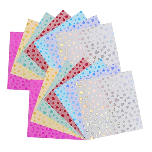 DIKACA 28 Stück Origami -papierschnitt Perlmutt Funkelnd Dekorativ Sammelalbum Liefert Handhandwerk Origami -papier Geburtstagsfeier Quadratisch Gefaltetes Papier Farbkarton Glitzerpapier von DIKACA