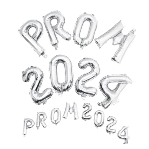 DIKACA 2Sätze Prom Luftballons Silberne Abschlussfeier Dekoration Partyballons Für Graduierung Und Feierlichkeiten Für Abschlussball Und Festlichkeiten DIKACA 2Sätze Prom Luftballons Silberne Abschlussfeier Dekoration Partyballons Für Graduierung Und Feierlichkeiten Für Abschlussball Und Festlichkeiten von DIKACA
