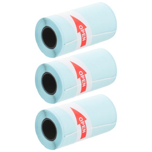 DIKACA 3 Rollen Selbstklebende Thermopapier Etiketten Korrekturaufkleber Weiß Thermisches Druckerpapier Für Etikettendrucker Adresse Büro Schule DIKACA 3 Rollen Selbstklebende Thermopapier Etiketten Korrekturaufkleber Weiß Thermisches Druckerpapier Für Etikettendrucker Adresse Büro Schule von DIKACA