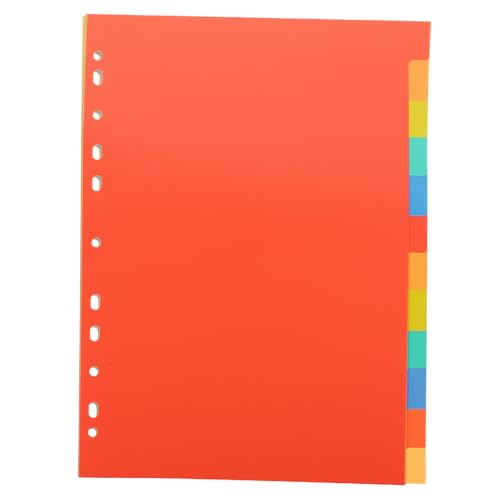 DIKACA 3 Sätze Ordner Trennblätter Index Register mit Tabs für Ringbücher Vielseitige Papier Teiler für Büro Schule und Zuhause zur Einfachen Dokumentenorganisation von DIKACA