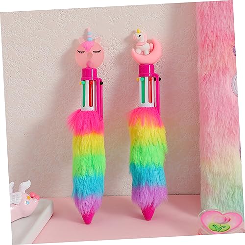 DIKACA 3 Stück Bunte Einhorn Kugelschreiber mit Plüschkopf Mehrfarbige Schreibstifte für Schüler Schreibende Cartoon Kulis für Schule Basteln und Notizen DIKACA 3 Stück Bunte Einhorn Kugelschreiber mit Plüschkopf Mehrfarbige Schreibstifte für Schüler Schreibende Cartoon Kulis für Schule Basteln und Notizen von DIKACA