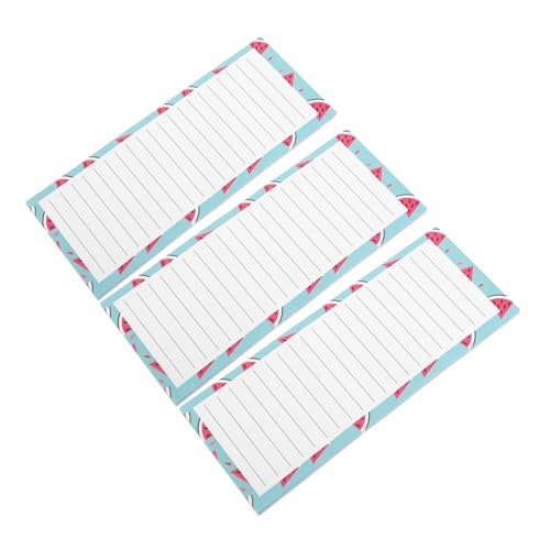 DIKACA 3 Stück Magnetisches Notiz Buch Kühlschrank Magnetischer Notizblock Lebensmittelliste Magnet Einkaufslistenblock Einkaufsliste Notizblock Magnet-notizblöcke Papier von DIKACA