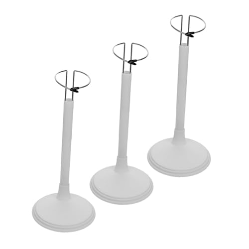 DIKACA 3 Stück Puppenständer Verstellbare Puppenhalter aus Stabiler Sockel für Puppen Display oder Regal für Puppenzubehör und Modelle von DIKACA
