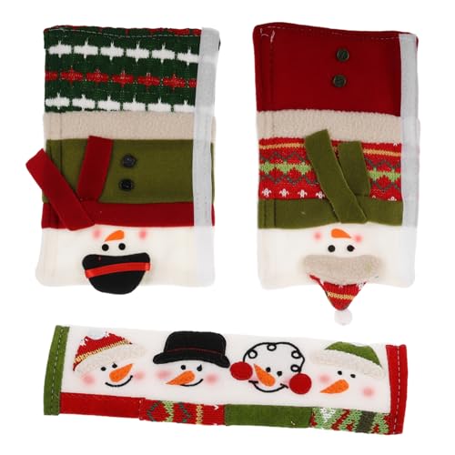 DIKACA 3 Stück Weihnachts-kühlschrank-griffabdeckungen, Schneemann-design, Plüsch-kühlschrank-griffhüllen, Feiertags-küchengeräte-griffschutz Für Doppeltür-kühlschrank DIKACA 3 Stück Weihnachts-kühlschrank-griffabdeckungen, Schneemann-design, Plüsch-kühlschrank-griffhüllen, Feiertags-küchengeräte-griffschutz Für Doppeltür-kühlschrank von DIKACA