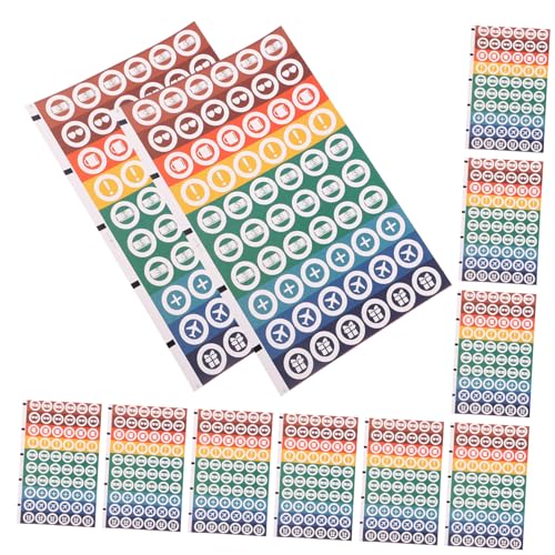 DIKACA 30 Blatt Punktaufkleber Klebrig Tagebuchaufkleber Farbig Aufkleber Für Runden Sammelalbum Farben Aufkleber Aufkleber Kreisaufkleber Aufkleber-scrapbooking Bunt Punkte Papier DIKACA 30 Blatt Punktaufkleber Klebrig Tagebuchaufkleber Farbig Aufkleber Für Runden Sammelalbum Farben Aufkleber Aufkleber Kreisaufkleber Aufkleber-scrapbooking Bunt Punkte Papier von DIKACA