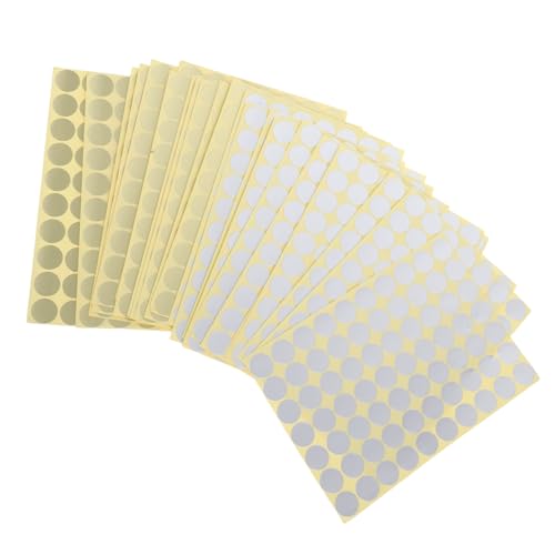DIKACA 30 Blatt Selbstklebende Farbige Runde Etiketten Ablösbare Farbcodierung Aufkleber Kleine Kreis Punkte Sticker für Büro Schule Kalender Basteln Gold Silber DIKACA 30 Blatt Selbstklebende Farbige Runde Etiketten Ablösbare Farbcodierung Aufkleber Kleine Kreis Punkte Sticker für Büro Schule Kalender Basteln Gold Silber von DIKACA