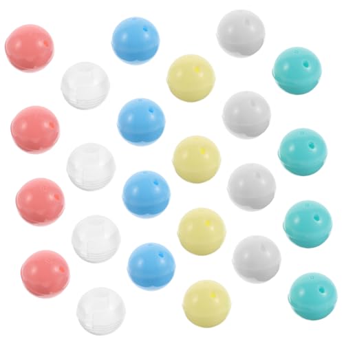 DIKACA 30 Stück Befüllbare Kunststoffkapseln für Kaugummiautomaten Mini Spielzeugkapseln Bunten Farben Transparent für Kinderparty und Diy Projekte DIKACA 30 Stück Befüllbare Kunststoffkapseln für Kaugummiautomaten Mini Spielzeugkapseln Bunten Farben Transparent für Kinderparty und Diy Projekte von DIKACA